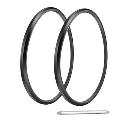 Wheelchair Rear Wheel Replacement Tire, 24 ''X 1'' Universal Flat-Free Black