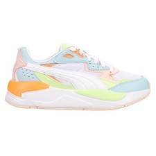 Zapatillas informales PUMA XRay Speed con cordones para mujer azules, verdes y blancas 3870636