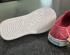 NATIVE Miller Slip On Sneaker- Size 4 Kids. Pink With White Bottom, New W/tags
