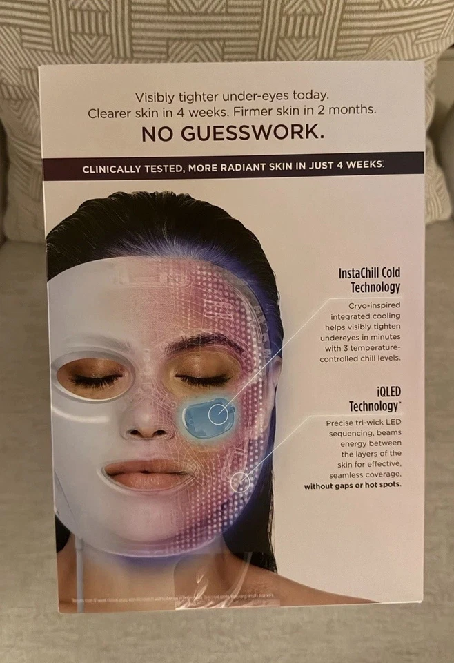 Shark Cryo Glow Red Blue & Infrared iQLED Face Mask & Under Eye Cooling NEW - Image 4 of 4