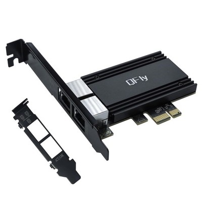 2.5G Dual RJ45 Port PCIE Network Card RTL8125B 100/1000Mbps/2.5G Windows