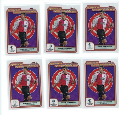 Robin Van Persie 2024-25 Topps Finest UEFA Prized Footballers #PF-19- 6 Card Lot