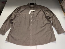 NWT's Roundtree & Yorke Gold Label Non Iron Black Multicolor Shirt XLT Tall