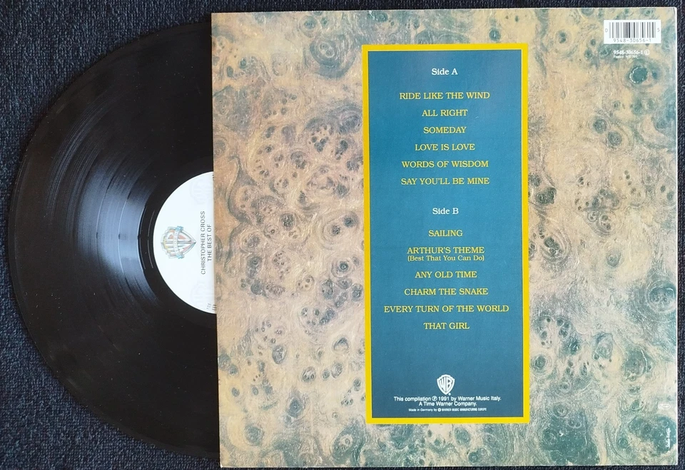CHRISTOPHER CROSS "  THE BEST OF  " GERMANY LP 1991 - Image 2 of 2