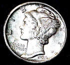 1938-D MERCURY DIME.....UNC.....FREE SHIPPING!.....MIN. BID .01 & NO RESERVE!