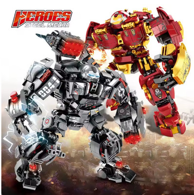 Superheroes Building Blocks Iron Man Robot Model Bricks Marvel Action Figure