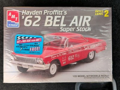 AMT Hayden Proffitts 1962 Bel Air Super Stock Kit #6760 1:25 Factory Sealed
