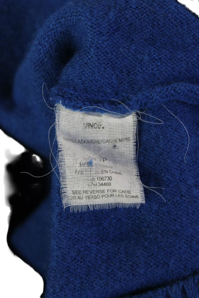 Женский вязаный повседневный топ Vince с v-образным вырезом и длинным рукавом синий размер XS - Изображение 4 из 4