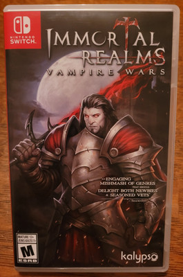 IMMORTAL REALMS VAMPIRE WARS Nintendo Switch COMPLETE Strategy RPG CIB RARE 2020
