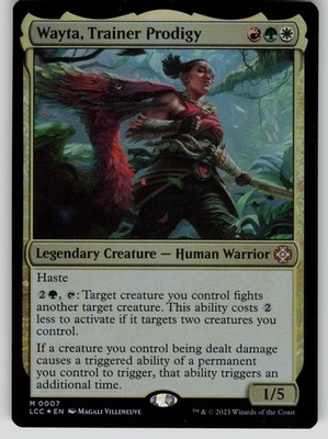 Wayta, Trainer Prodigy Foil Commander: The Lost Caverns of Ixalan 7 MTG NM