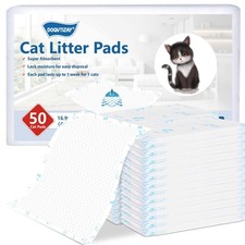 50 Count Cat Pad Refills Super Absorbent Pee Pads for Cats Enhanced Odor Cont...