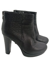 SPM Damen Stiefelette Leder Schwarz Gr. 36 Elegant Klassisch High Heel