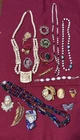 Estate Mixed Jewelry Lot Vintage 20 Pcs. Necklaces Brooches bracelets Costume