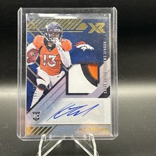 2020 Panini XR - Rookie Swatch Autographs KJ Hamler #RSA-KJ Blue /49 (AU, MEM)