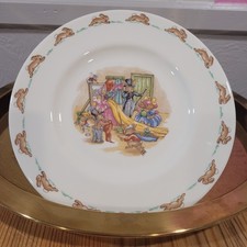 Royal Doulton Bunnykins Plate "Dressing Up" 8" 1936 English Fine Bone China