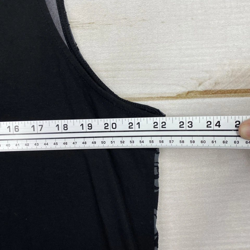 Camiseta sin mangas Tangerine para mujer XXL negra gris estampada túnica forrada ropa deportiva Foto 4 de 4