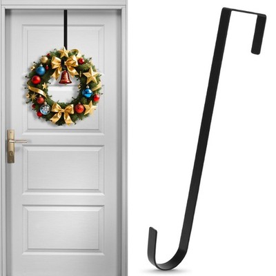 Front Door Door Wreath Hook Metal Front Door Exterior Door Wreath 30cm for Front Door Christmas...