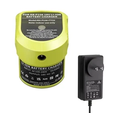 Cordless LED Work Light Flashlight For Ryobi 18V One Plus Li-ion 27W +Battery