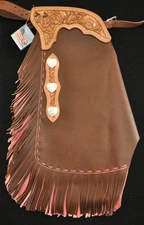 Custom Made Leather Chinks/New Pink Chaps/Made In USA