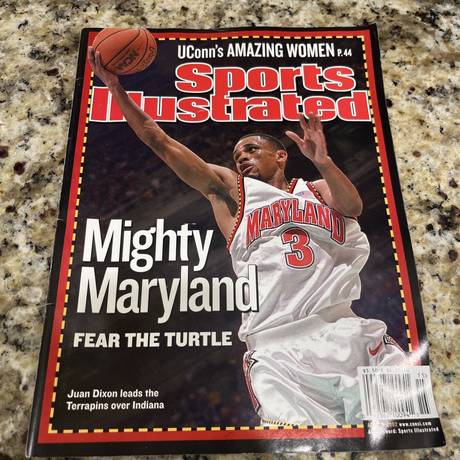 Sports Illustrated April 2002 Issue 15 Maryland Terrapins UConn Women's Basketb…