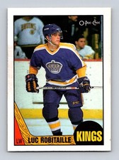 Luc Robitaille 1987-88 O-Pee-Chee OPC Hockey #42 RC Rookie Card. rookie card picture