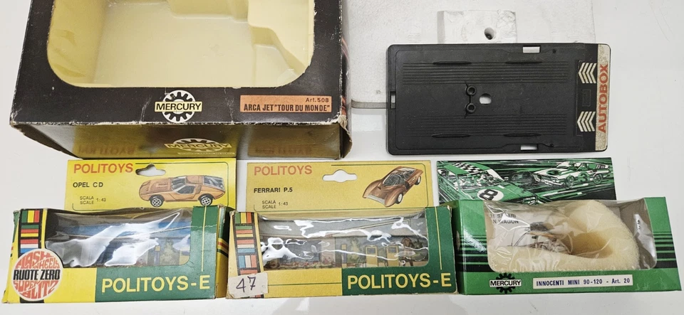 LOTTO SCATOLE ORIGINALI POLITOYS MERCURY - 1/43 - ORIGINAL BOX EMPTY - Immagine 2 di 4