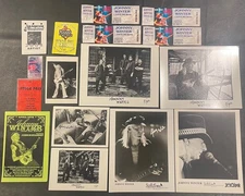 JOHNNY WINTER CONCERT MEMORABILLIA LOT PICTURES/BACKSTAGE PASSES/CONCERT TICKETS