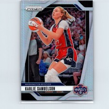 2024 Panini Prizm WNBA Karlie Samuelson #82 Silver Prizm Washington Mystics