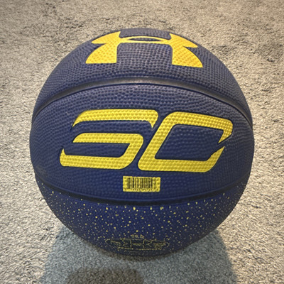 Under Armour SC Basketball Size 28.5 Blue/Yellow Rubber Ball