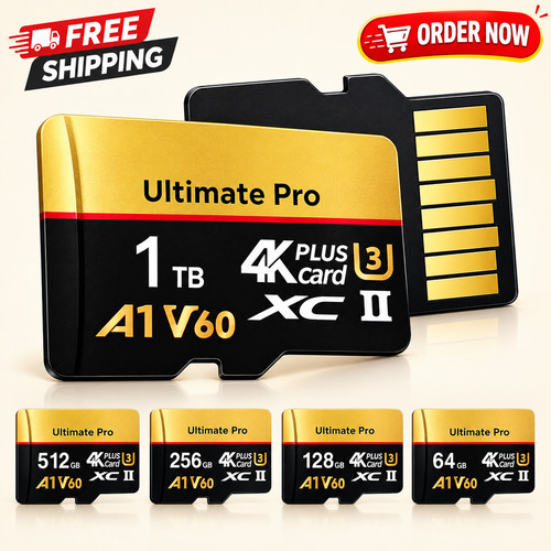 MICRO SD MEMORY CARD CLASS HIGH SPEED TF FLASH 1TB 512GB 256GB 128GB 64GB uk