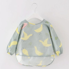 2-4 Years Baby Bibs Feeding Smock Aprons Overclothes Long Sleeve Waterproof Cosy