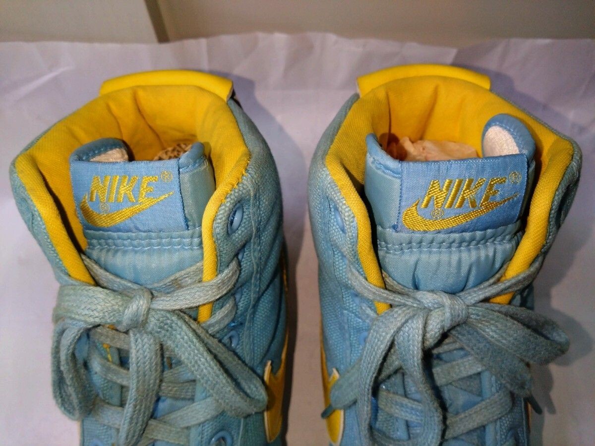 80s NIKE　VANDAL　オリジナル　販促品 Nike Vandal US12 Light Blue x Yellow 80's Original Vintage