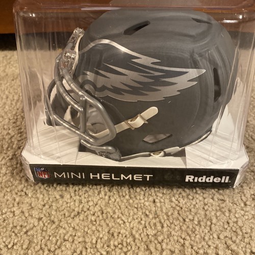2024 Philadelphia Eagles Helmet Riddell Replica Mini Speed Style Slate Alternate - Picture 6 of 8