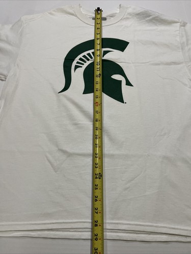 Michigan State Spartans T-Shirt Size XL Extra Large White Sparty by Captivating - Picture 7 of 12