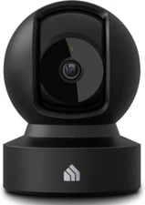 Kasa Smart Indoor Pan-Tilt Home Security Camera, 1080p HD Dog Camera Black