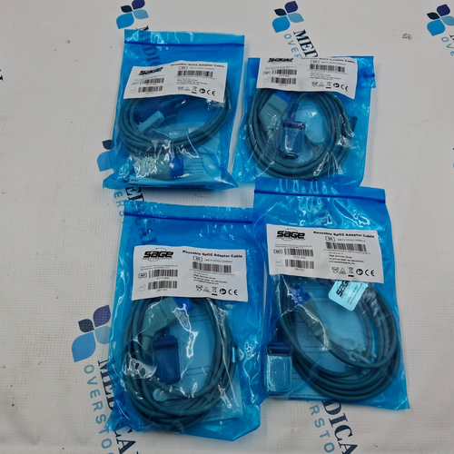 Sage nihon Kohden Oximax Compatible SpO2 Adaptor Cable REF E07X-30M Set of 4