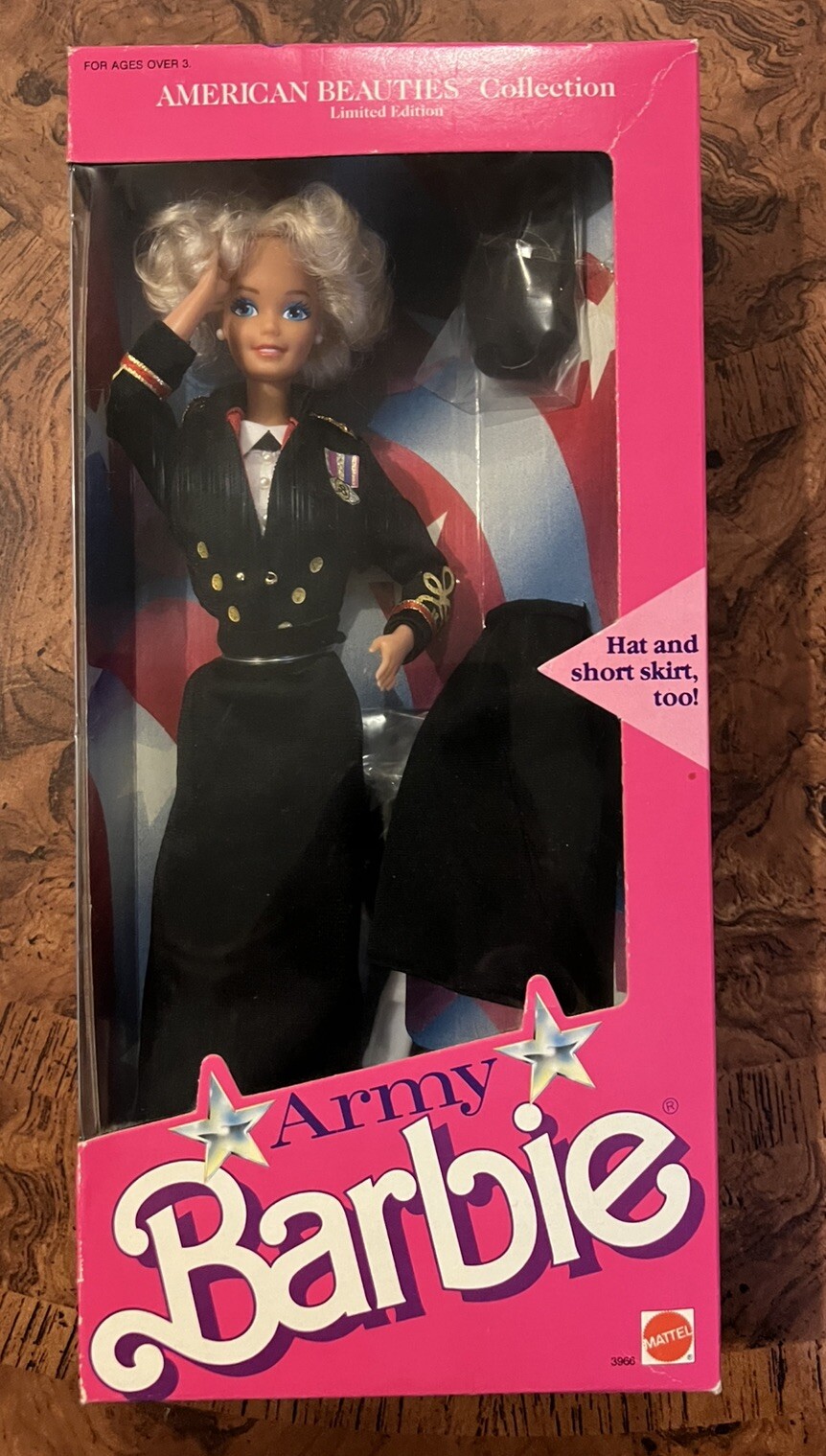 1989 NIB NRFB Army Barbie Doll American Beauties Collection Limited Edition 3966