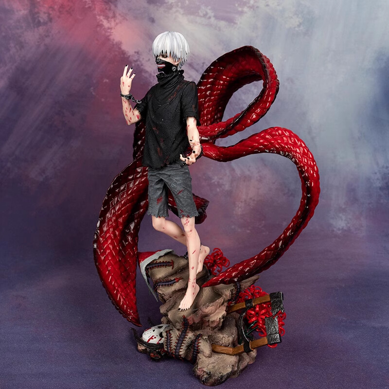 Anime Tokyo Ghoul Kaneki Ken Figure Model Statue Two Head Carving