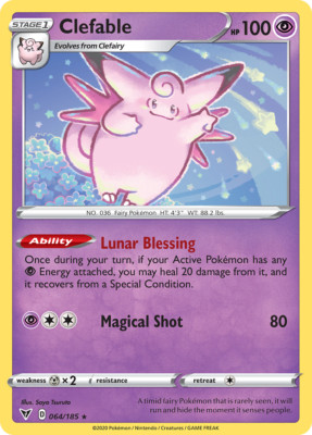 Clefable 64/185 Rare | Vivid Voltage | Pokemon Card | eBay