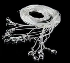 2MM Wide 16inch~30inch Unisex SilverPlated  Snake Chain Necklace 2~100pcs