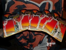 Combo WARRIORS LOT OF 5 CARD BACKS RARE PAPER WORK Motu Galaxy Fighters Warriors