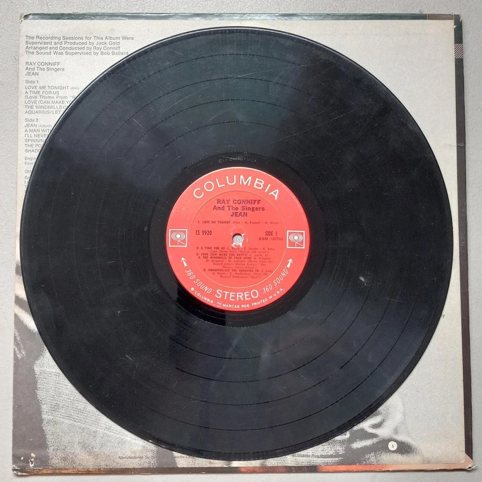 RAY CONNIFF JEAN COLUMBIA RECORDS CS-9920 VINYL LP 105-35 Foto 3 de 4