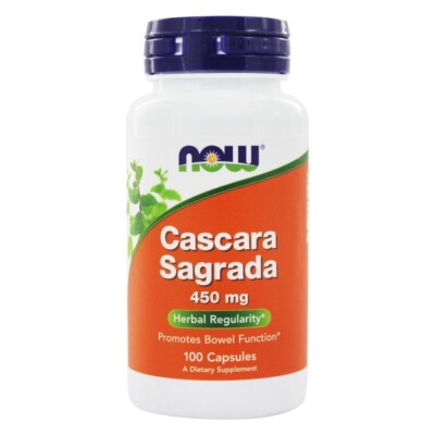 NOW Foods Cascara Sagrada 450 mg., 100 Capsules