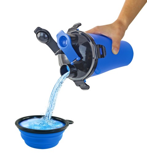 Love2Pet 2-in-1 Pet Travel Feeder - Keep Pet Hydrated & Fed While on the Road - Picture 2 of 8