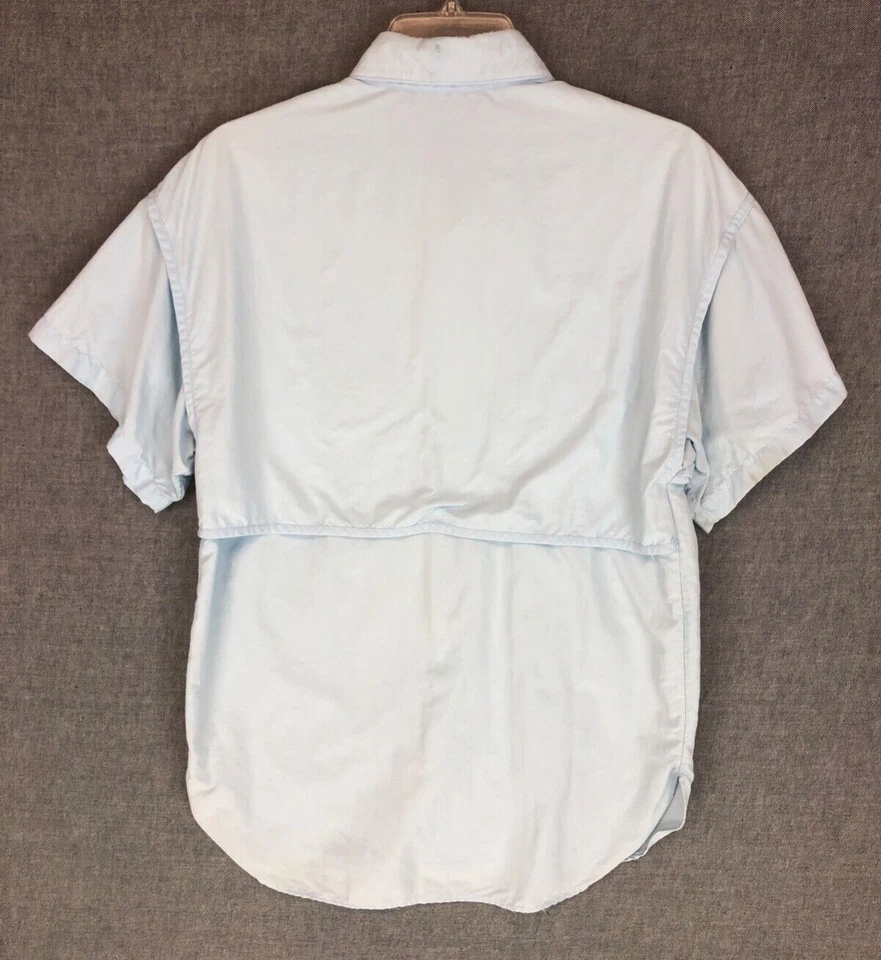 Vintage Simms Tarponwear Vented Fishing Shirt Men's S Button Up Short Sleeve USA - Image 3 of 4