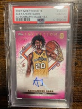 Alexandre Sarr Topps Inception 2022 Magenta auto /99