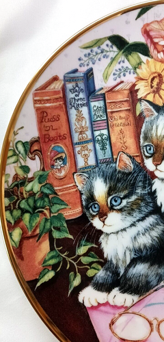 KITTY LITERATURE CAT LOVERS COLLECTORS PLATE BY K DUNCAN FINE PORCELAIN LTD ED - Picture 6 of 8