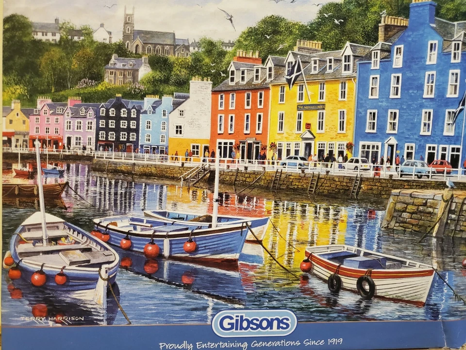 GIBSONS TOBERMORY 1000 PIECE JIGSAW PUZZLE by Terry Harrison - Image 3 of 4