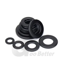 Grade 8 Black Penny Washers Gasket For Bolts & Screws Flat Washers M2-M30