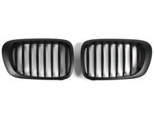Nieren Kühlergrill SATZ 2x für BMW 3er E46 COUPE/CABRIO 99-02 Schwarz Matt
